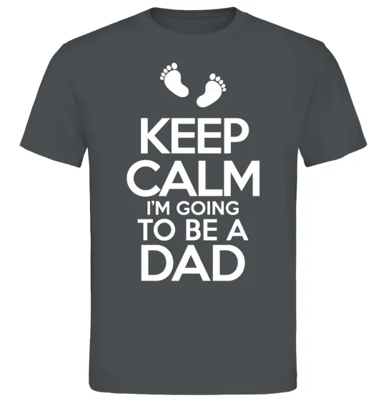 Чоловіча футболка I'm going to be a dad Графіт фото
