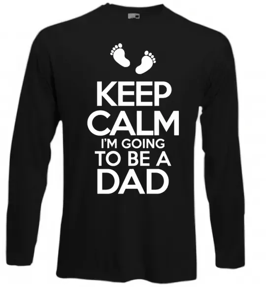 Лонгслив I'm going to be a dad Черный фото