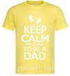Чоловіча футболка I'm going to be a dad Лимонний фото