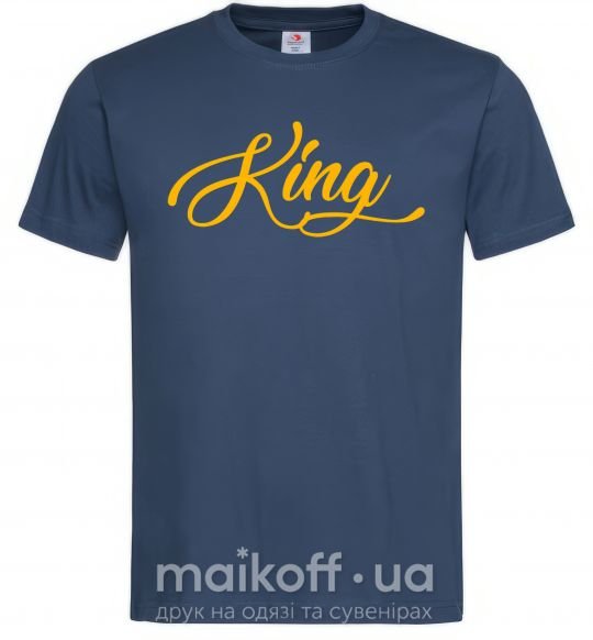 Мужская футболка King yellow Темно-синий фото