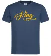Мужская футболка King yellow Темно-синий фото