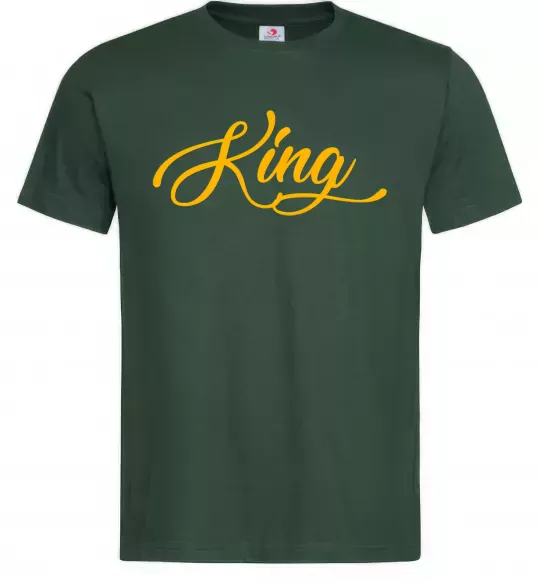 Мужская футболка King yellow Темно-зеленый фото