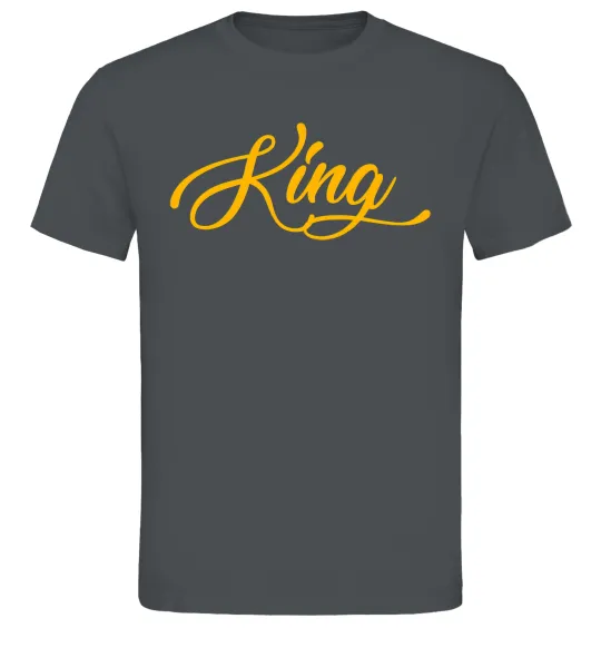 Мужская футболка King yellow Графит фото