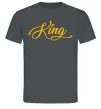 Мужская футболка King yellow Графит фото