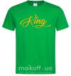 Мужская футболка King yellow Зеленый фото