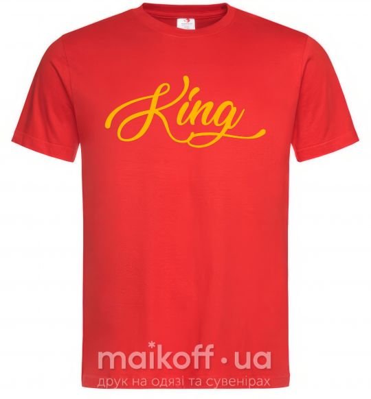 Мужская футболка King yellow Красный фото