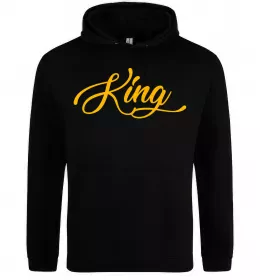 Мужская толстовка (худи) Лев король Серый меланж фото