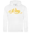 Мужская толстовка (худи) King yellow Белый Мужская толстовка (худи) King yellow Белый фото
