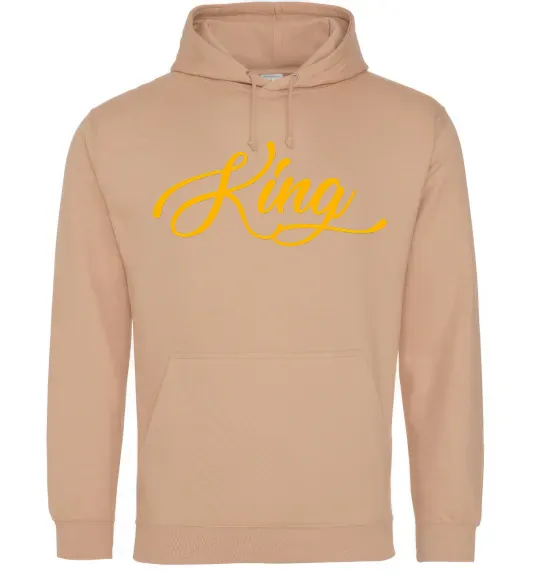 Мужская толстовка (худи) King yellow Песочный фото