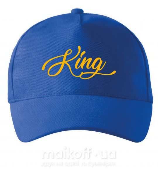 Кепка King yellow Яскраво-синій фото