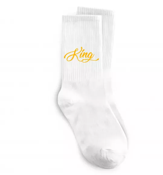 Шкарпетки King yellow Білий фото