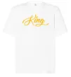 Футболка Оверсайз King yellow Белый фото