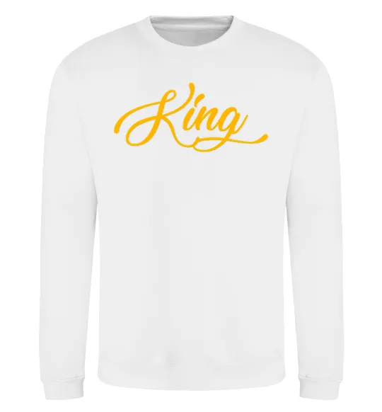 Свитшот King yellow Белый фото