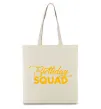Эко-сумка Birthday squad Бежевый Эко-сумка Birthday squad Бежевый фото