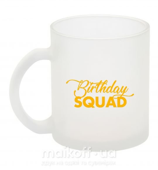 Чашка скляна Birthday squad Фроузен фото