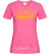 Жіноча футболка Birthday squad Яскраво-рожевий фото