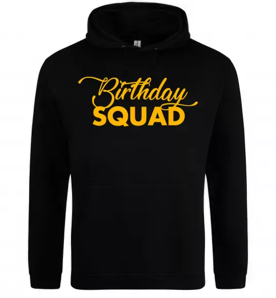 Чоловіча толстовка (худі) Birthday squad Чорний фото