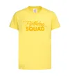 Детская футболка Birthday squad Лимонный фото