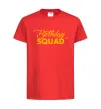 Детская футболка Birthday squad Красный фото