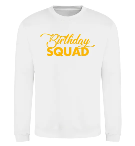 Світшот Birthday squad Білий фото