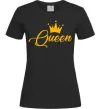 Женская футболка Queen yellow Черный Женская футболка Queen yellow Черный фото