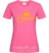 Жіноча футболка Queen yellow Яскраво-рожевий фото