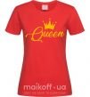 Женская футболка Queen yellow Красный фото