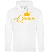 Жіноча толстовка (худі) Queen yellow Білий Жіноча толстовка (худі) Queen yellow Білий фото