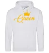 Жіноча толстовка (худі) Queen yellow Сірий меланж Жіноча толстовка (худі) Queen yellow Сірий меланж фото