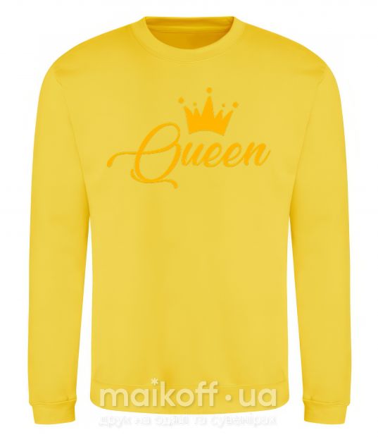 Світшот Queen yellow Сонячно жовтий фото