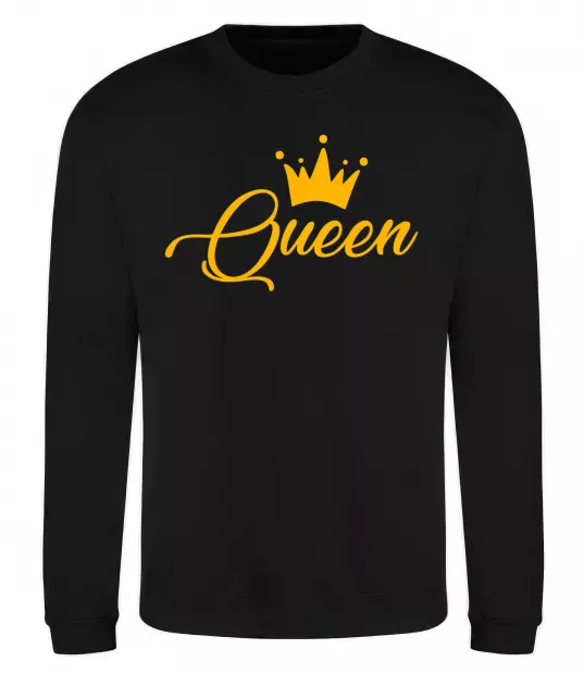 Свитшот Queen yellow Черный фото