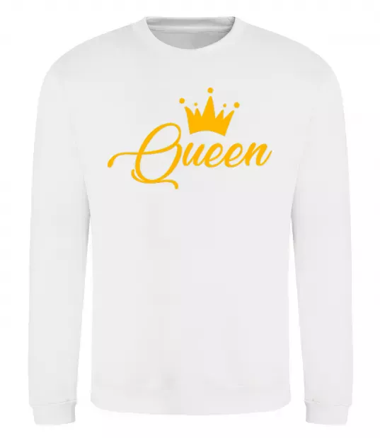 Свитшот Queen yellow Белый фото