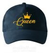 Кепка Queen yellow Темно-синий фото