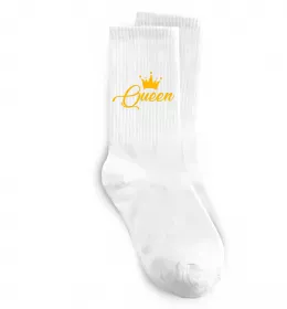 Носки Queen yellow Белый фото