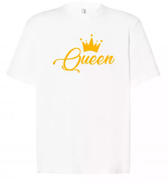 Футболка Оверсайз Queen yellow Белый фото
