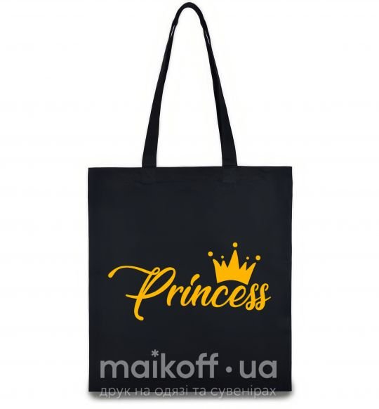 Еко-сумка Princess crown Чорний фото