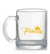 Чашка стеклянная Princess crown Прозрачный фото