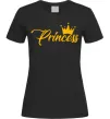 Женская футболка Princess crown Черный фото
