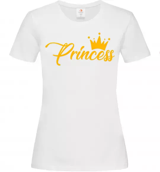 Женская футболка Princess crown Белый фото