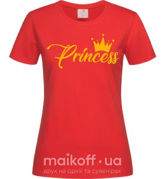 Жіноча футболка Princess crown Червоний фото