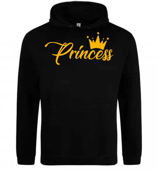 Женская толстовка (худи) Princess crown Черный фото