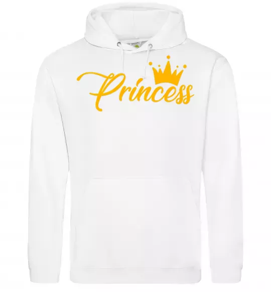 Женская толстовка (худи) Princess crown Белый фото
