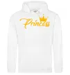 Женская толстовка (худи) Princess crown Белый фото