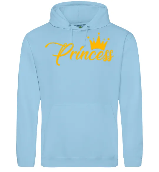 Жіноча толстовка (худі) Princess crown Блакитний фото