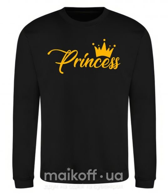 Свитшот Princess crown Черный фото
