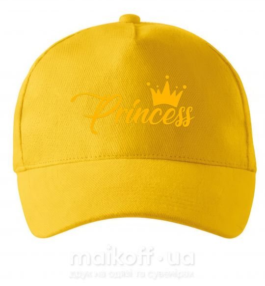 Кепка Princess crown Сонячно жовтий фото