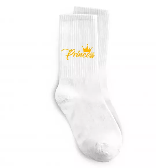 Шкарпетки Princess crown Білий фото
