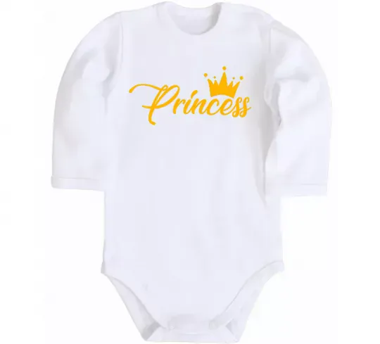 Детский боди Princess crown Белый фото