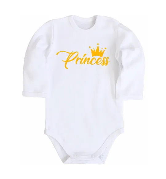 Детский боди Princess crown Белый фото
