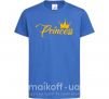 Детская футболка Princess crown Ярко-синий фото